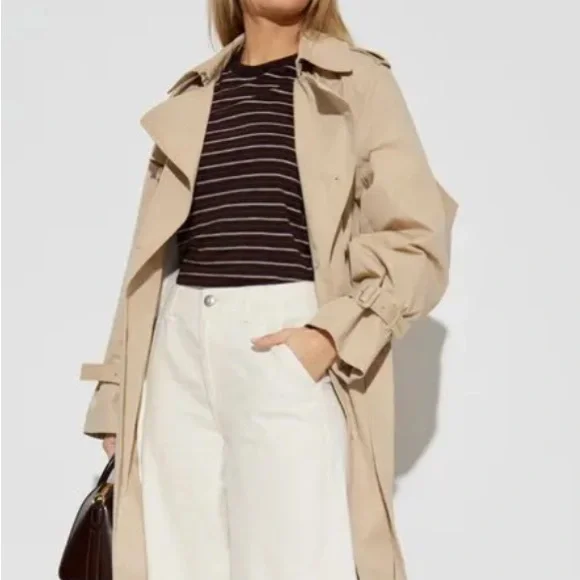 Rag & Bone Women’s Brown and White Striped Tee - Picture 5 of 5